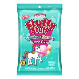 Charms Fluffy Stuff Rainbow Sherbet Cotton Candy 60g