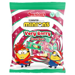 Swizzels Minions Very Berry Chew Bars Bag 140g 