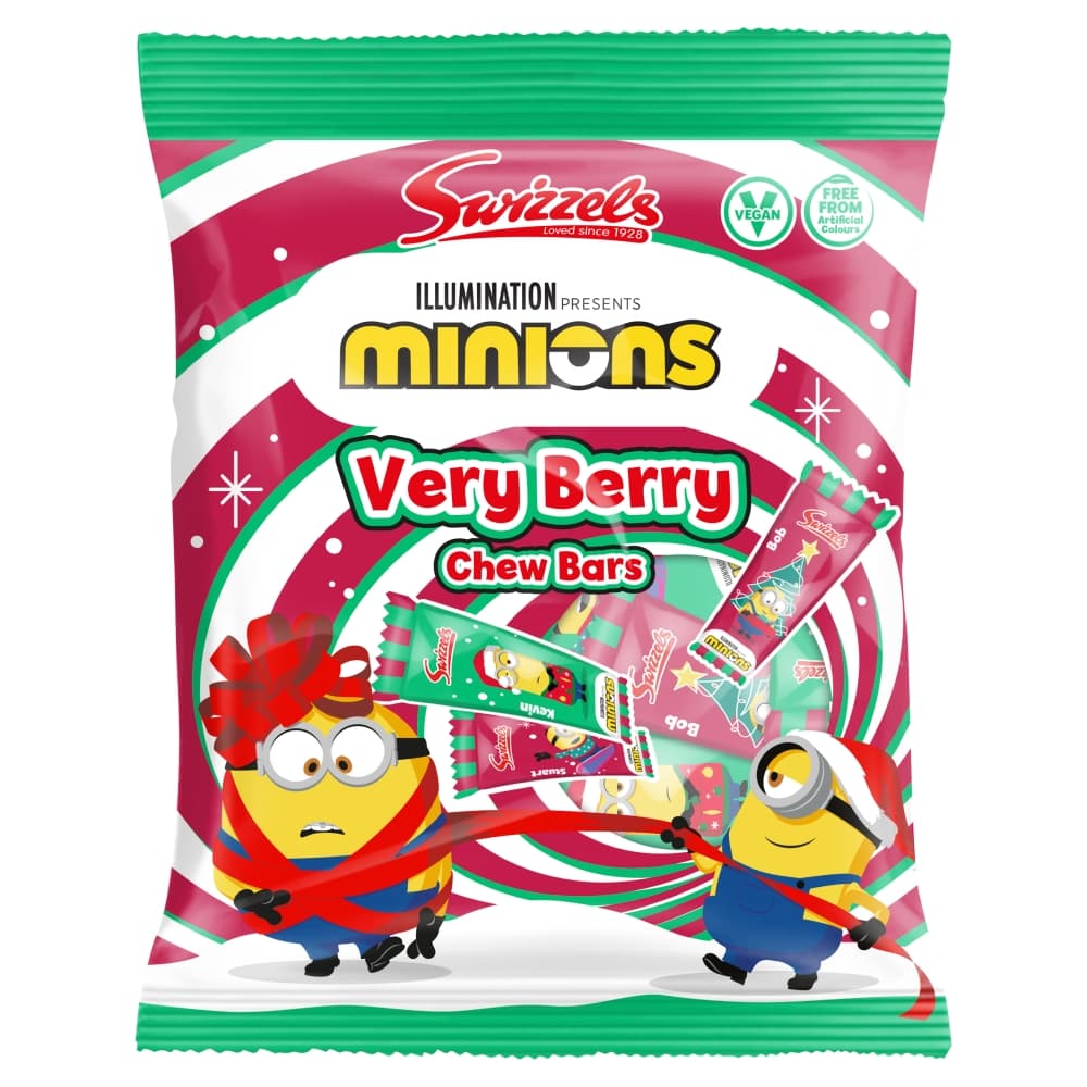 Swizzels Minions Very Berry Chew Bars Bag 140g 
