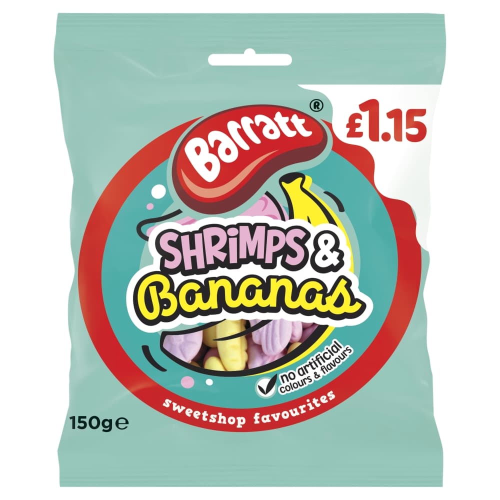 Barratt Shrimps & Bananas 150g £1.15 PMP