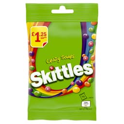 Skittles Crazy Sours Bag £1.25 PMP