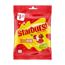 Starburst Fave Reds Vegan Chewy Sweets Fruit Flavoured Treat Bag 127g