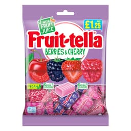 Fruit-tella Berries & Cherry Bag 135g £1.25 PMP