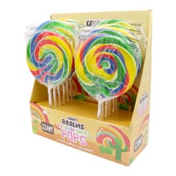 Candy Realms Large Round Lollipop 125g
