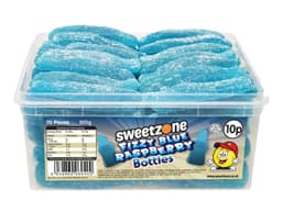 Sweetzone Giant Fizzy Blue Raspberry Bottles 10p Tub 