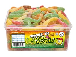 Sweetzone Sour Snakes 7p Tub 800g 