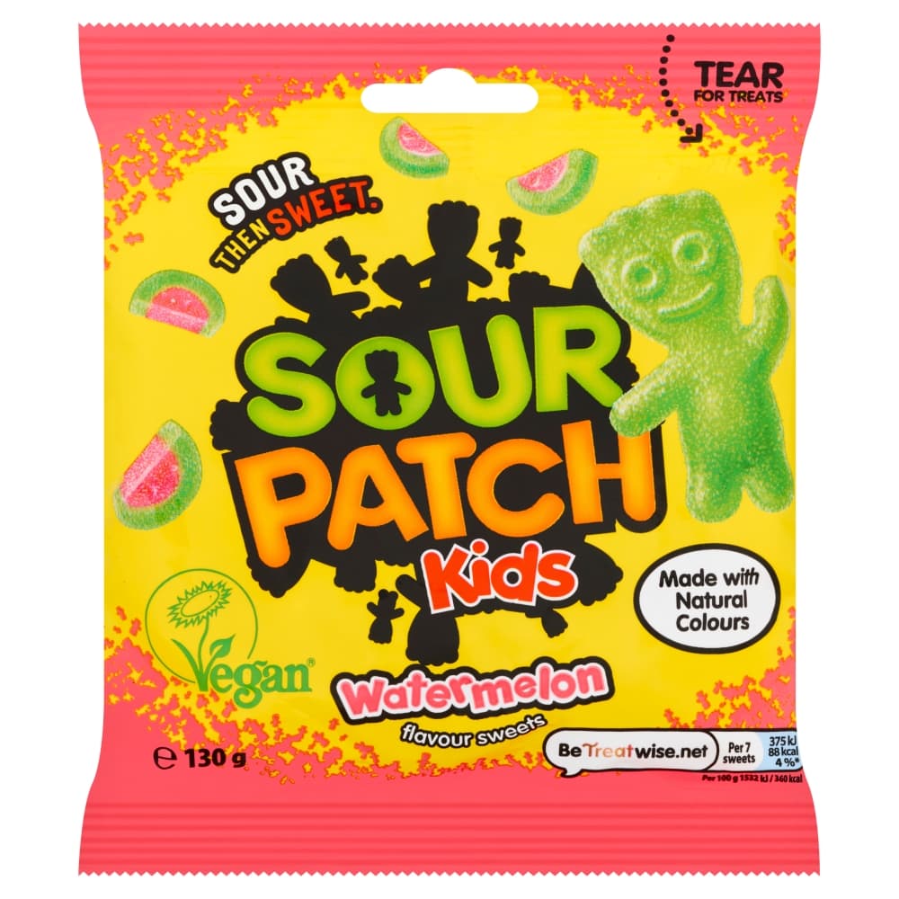 Sour Patch Kids Watermelon Flavour Sweets Bag 130