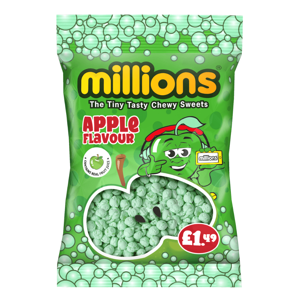 Millions Apple Bag 110g £1.49 PMP