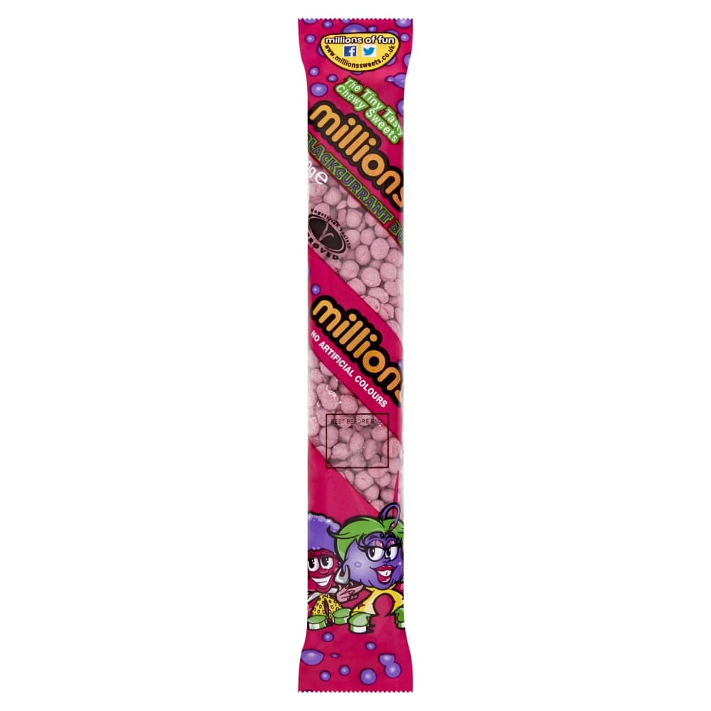 Millions Blackcurrant Buzz Tubes 55g
