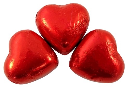 Kingsway Red Foiled Chocolate Hearts 22904 A 21