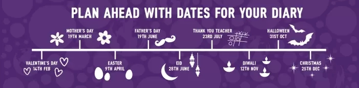 Plan ahead with dates for your diary