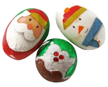 A selection of Kinnerton Christmas Foiled Christmas Shapes