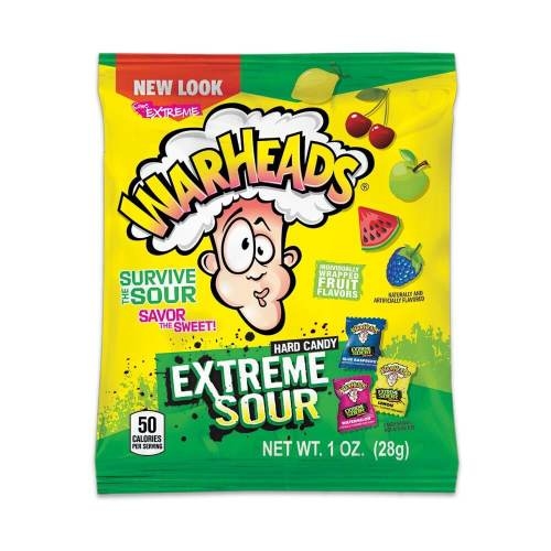 Warheads Extreme Sour Hard Candies are extremely sour American sweets that're available exclusively at Hancocks.