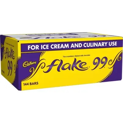A box of Cadbury Flake 99s