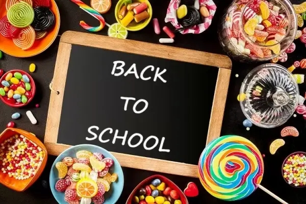 A selection of back to school sweets