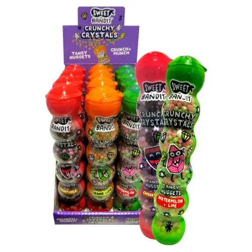 Perfect for young sweet lovers who love to chomp their treats, the Crunchy Crystals will definitely catch the eye.