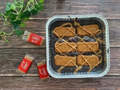 Lotus Biscoff Brownies
