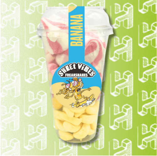 Sweet Vibes Banana Freakshake Candy Cup