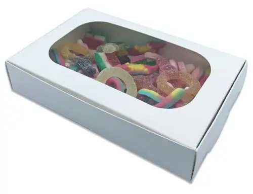 White Kraft Window Sweet Boxes