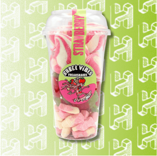 Sweet Vibes Strawberry Freakshake Candy Cup