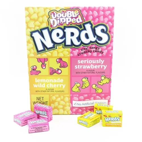 A set of Nerds Candy giant box in lemonade and strawberry