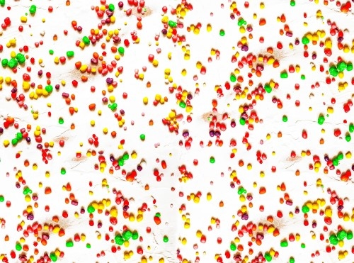 Nerds candy spread out