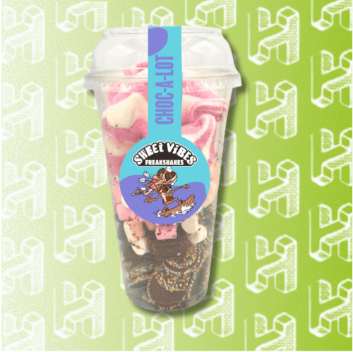 Sweet Vibes Choc-a-lot Freakshake on green