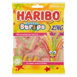 Haribo Rainbow Strips Z!ng Share Bags 130g