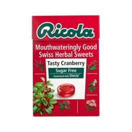 Ricola Cranberry Swiss Herbal Sugar Free Sweets 45g