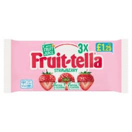 Fruitella Fruit-tella Strawberry 3 Pack 123g £1.25 PMP
